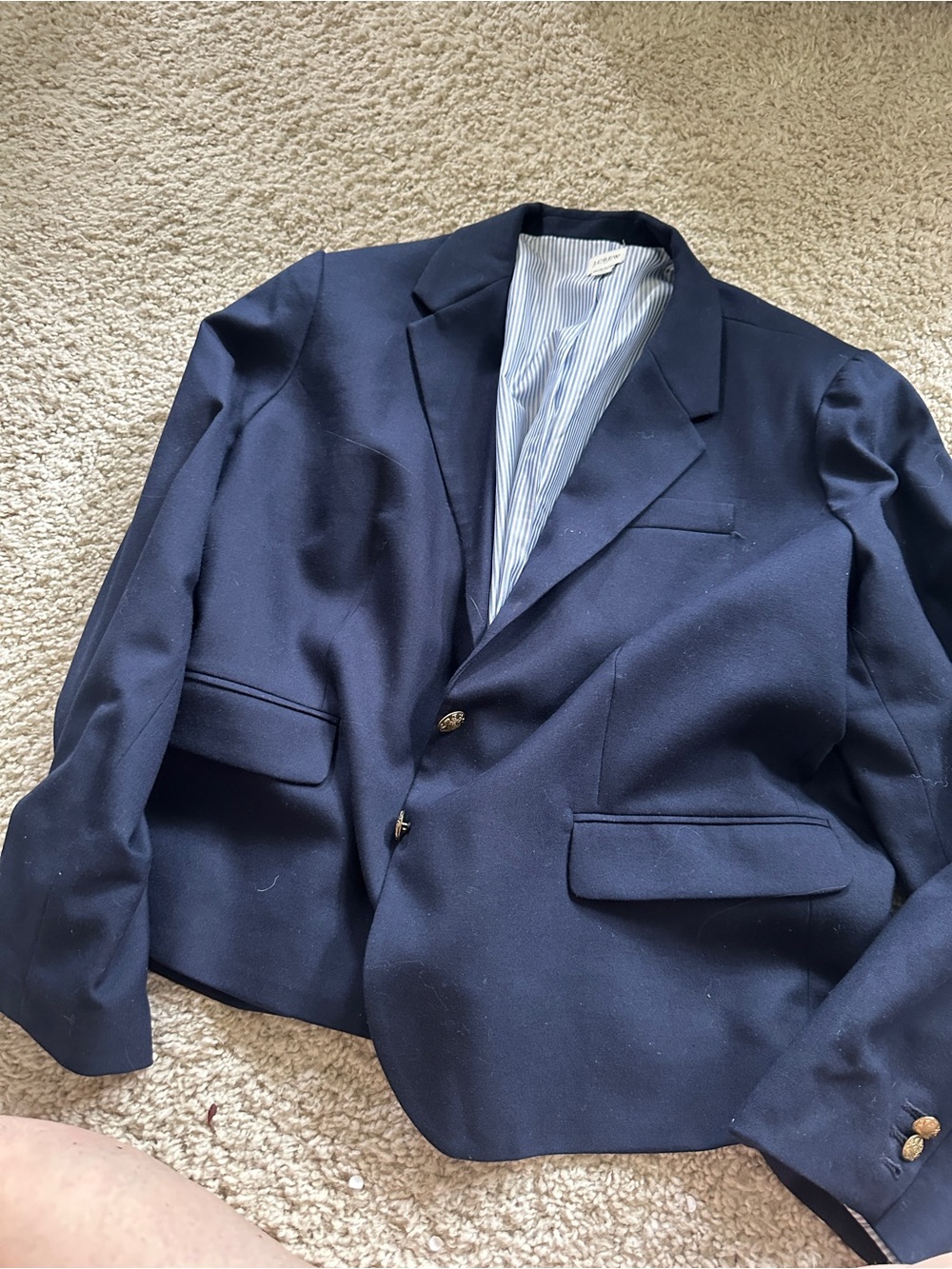 J. Crew Navy Men's Blazer - Two-Button Sport Coat